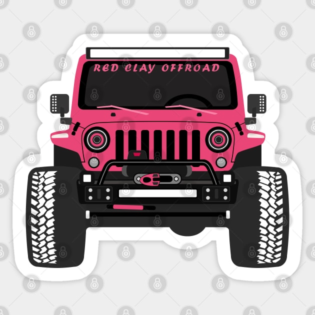 That Pink JEEP Sticker by sojeepgirl